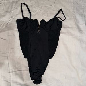 Size SM VS Black Bodysuit